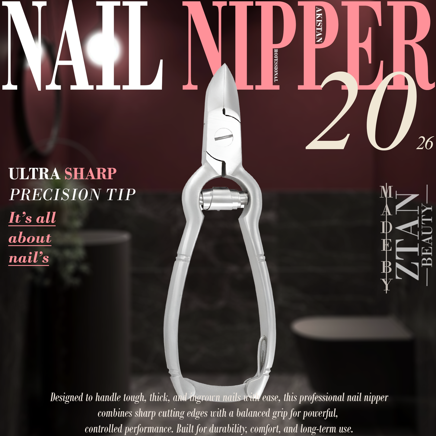 Professional Nail Nipper- Barrel Spring