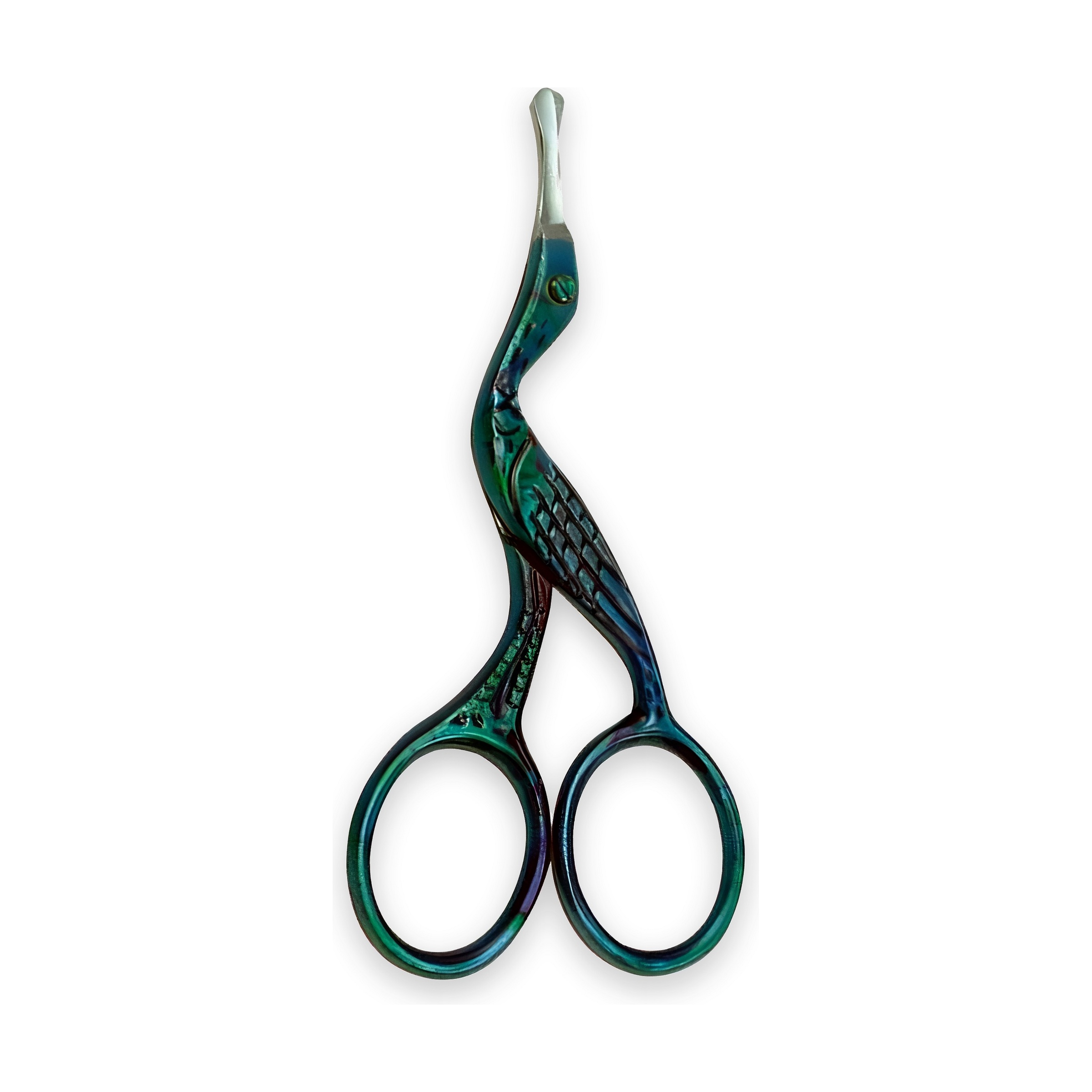 Dark Teal Filigree Cuticle Scissors