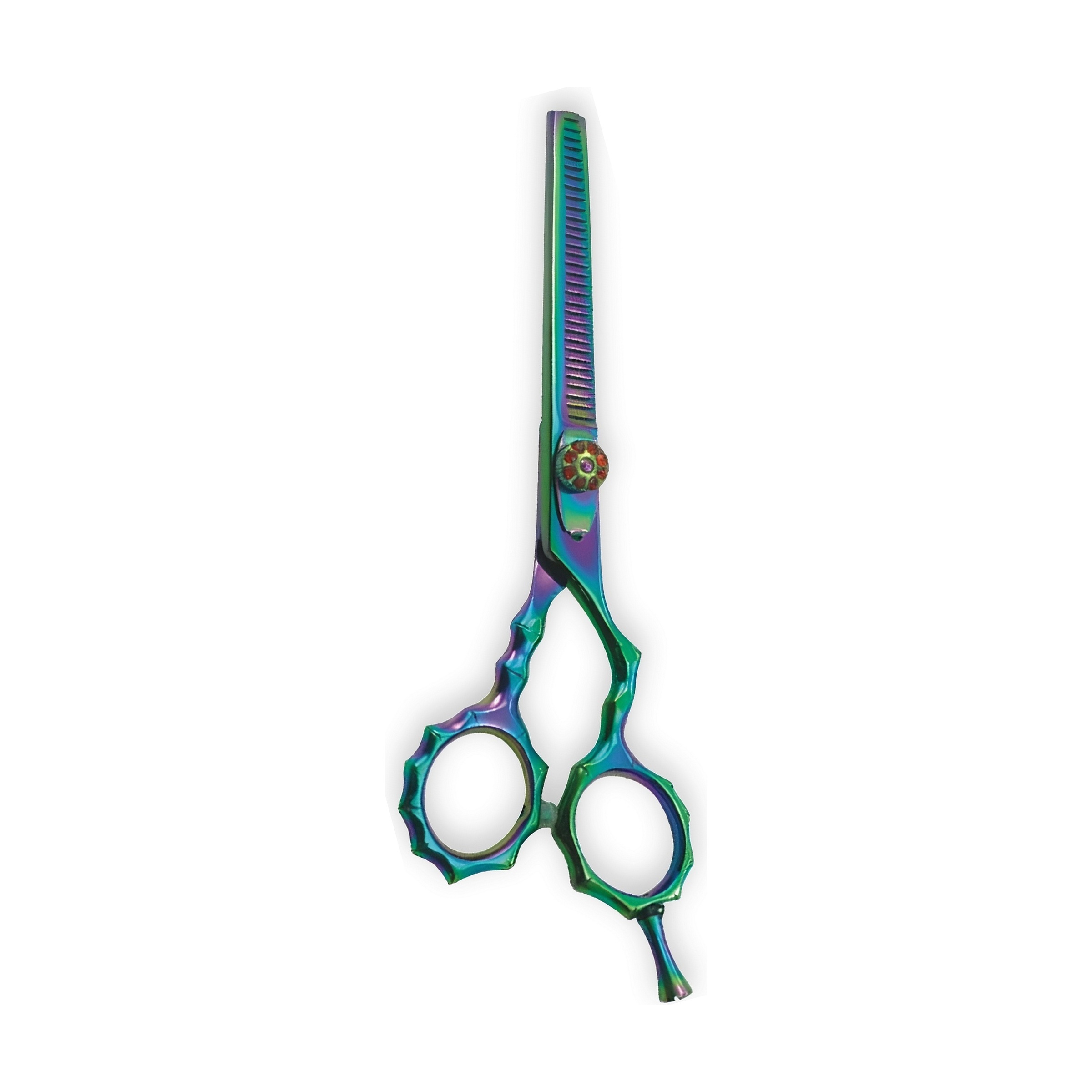Rainbow Titanium Cutting Shears, Curved Hook