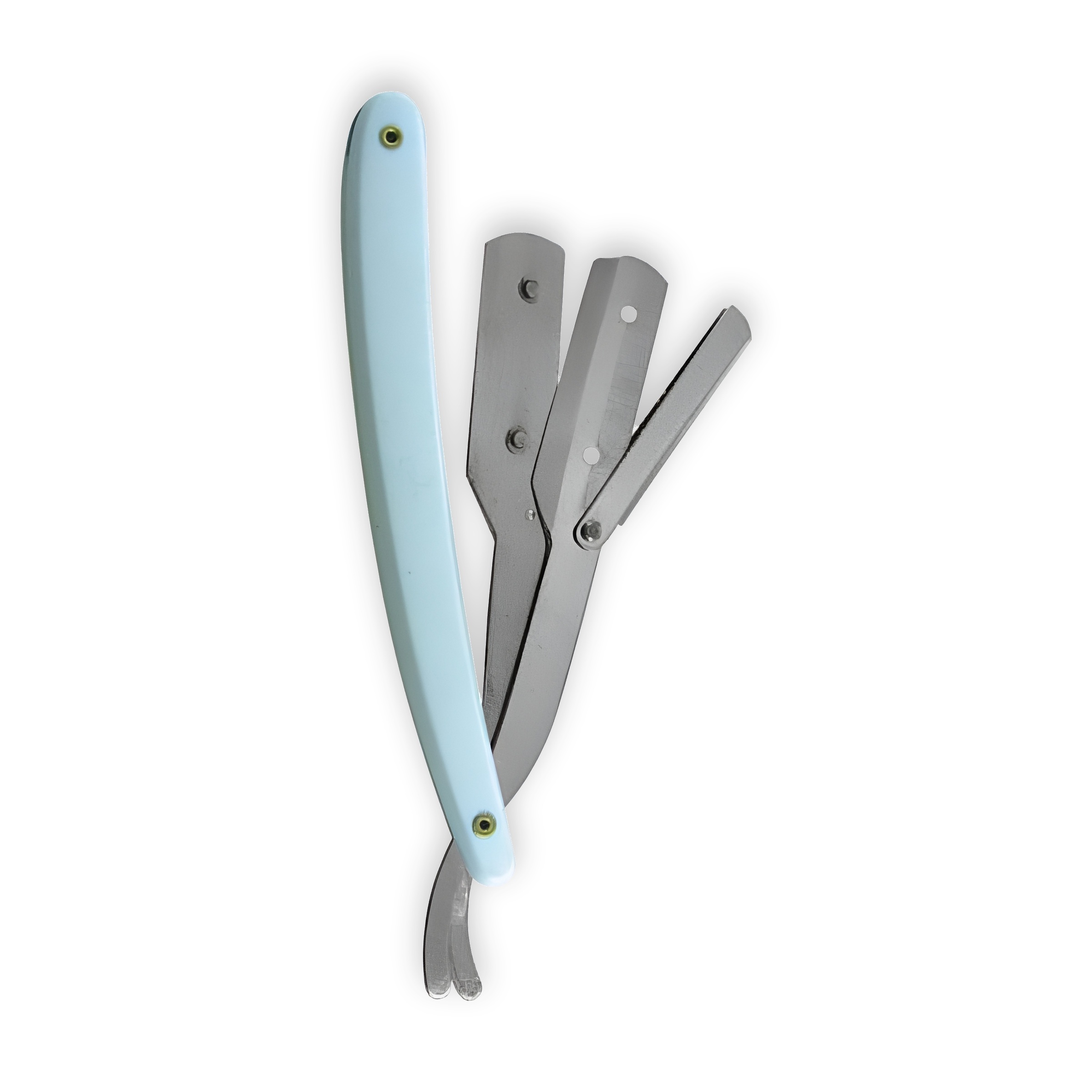 Light Blue Shavette Razor with Blade Guard